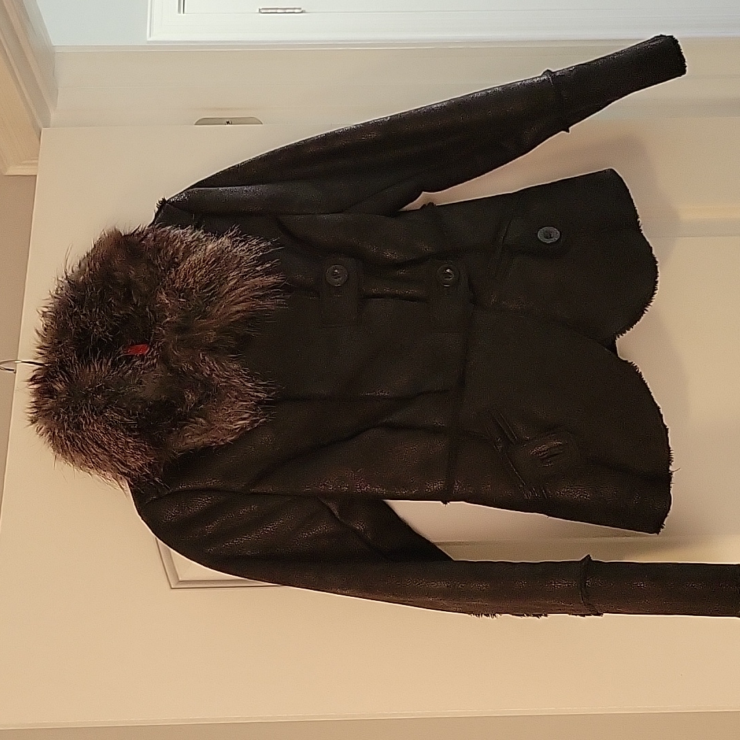 548 Brand Faux Fur Trimmed Jacket